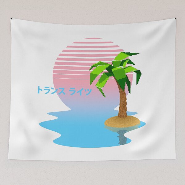 Item preview, 80s Vaporwave Island - Toransu Raitsu designed and sold by tallestrose.