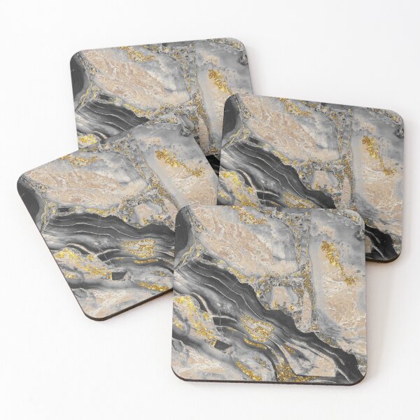 Cool Marble Coasters (Set of 4)