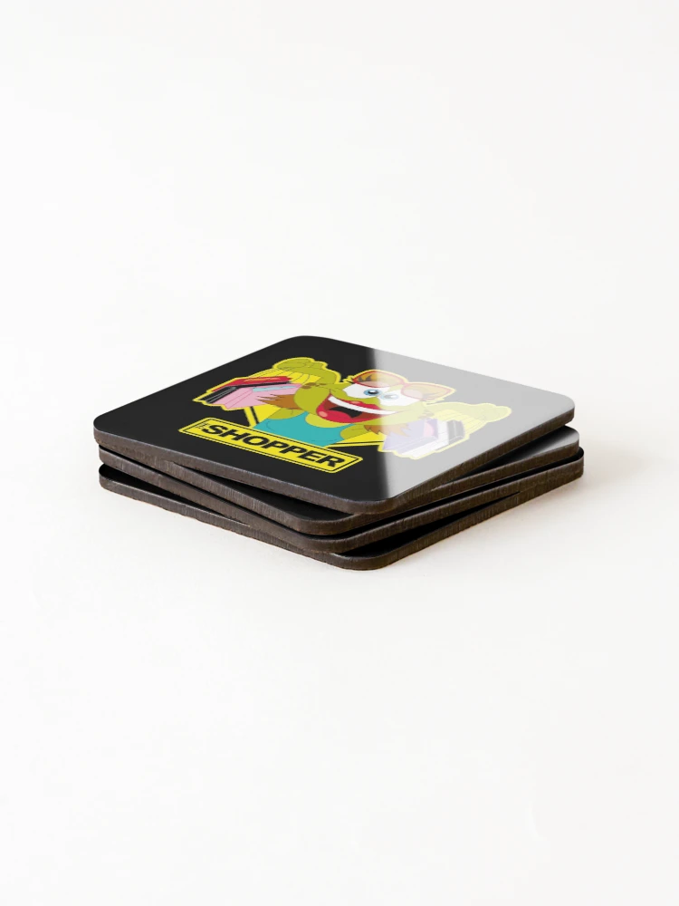 Thumbnail 4 of 5, Coasters (Set of 4), Toad Rage! THE SHOPPER designed and sold by Dion Summergreene.