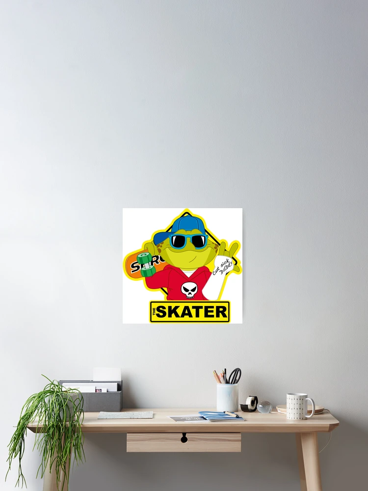 Thumbnail 2 of 3, Poster, Toad Rage! THE SKATER designed and sold by Dion Summergreene.