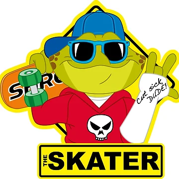 Artwork thumbnail, Toad Rage! THE SKATER by Dion Summergreene