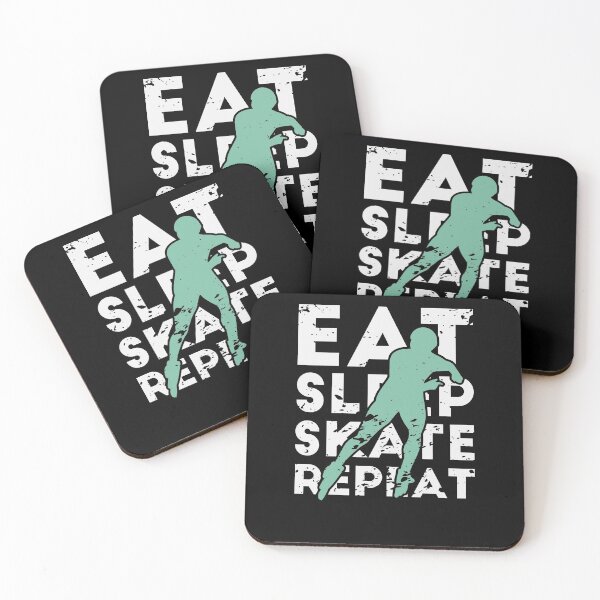 Item preview, Eat Sleep Skate Repeat Retro Roller Skates Inlineskating Gift designed and sold by jeffded.