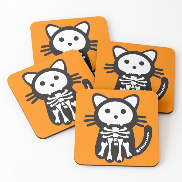 Item preview, Skeleton Cat Halloween designed and sold by onicon.