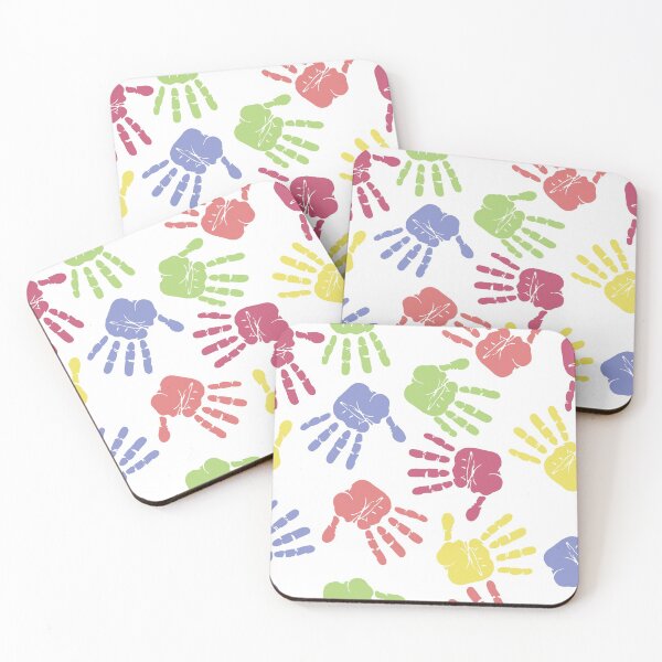 Item preview, Colored Hand Prints designed and sold by karwilberevivalcollection.