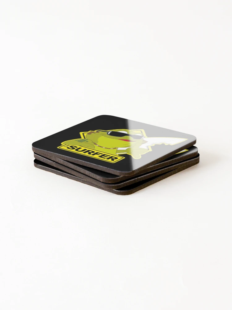 Thumbnail 4 of 5, Coasters (Set of 4), Toad Rage! THE SURFER designed and sold by Dion Summergreene.
