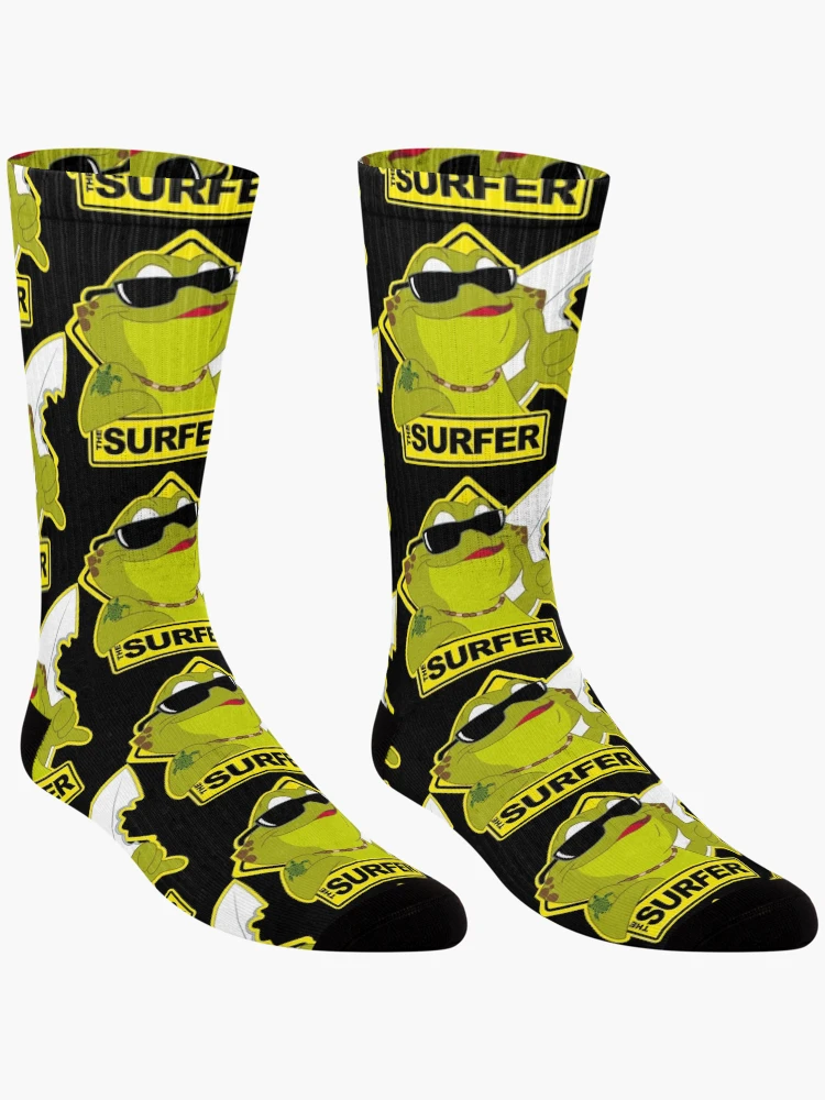 Thumbnail 3 of 5, Socks, Toad Rage! THE SURFER designed and sold by Dion Summergreene.