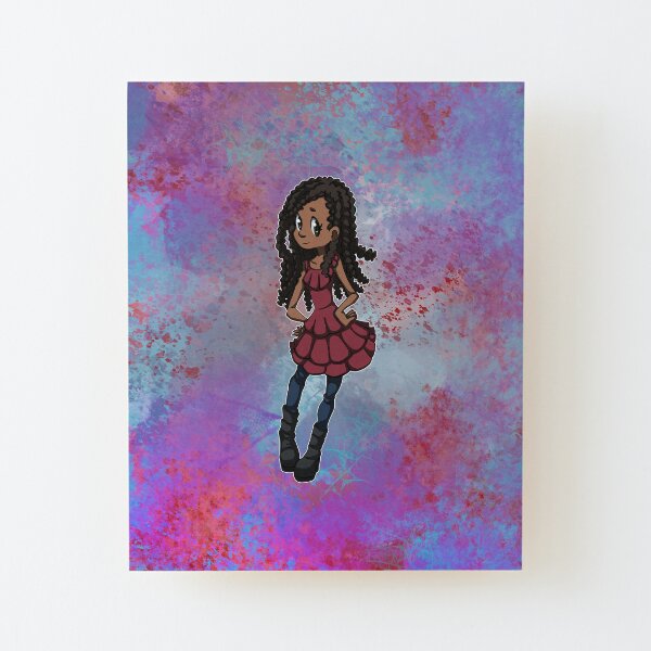 Nik Cartoon Character Design Wood Mounted Print