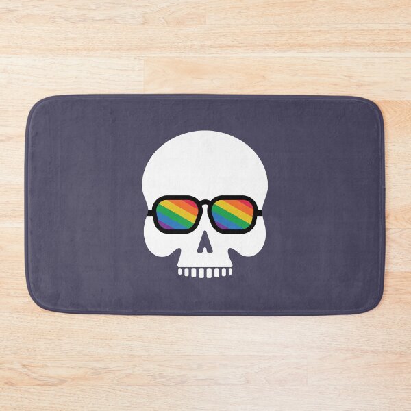 Item preview, Cool Skull with Rainbow Sunglasses Halloween designed and sold by StudioUnrefined.