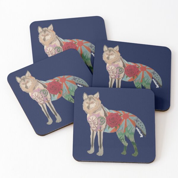 Artikelvorschau, Wolf Wandbild entworfen und verkauft von cofothedog.