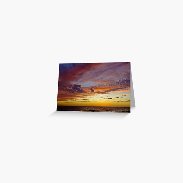A different section of sky....... Ocean Reef, Perth, Western Australia Greeting Card