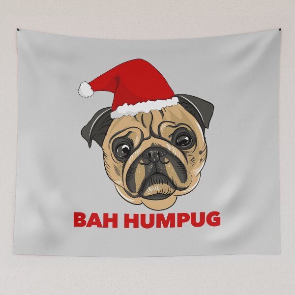 Item preview, Bah Hum Pug Christmas Ugly Sweater T-shirt - Bah Humpug Pug Lovers designed and sold by ravishdesigns.