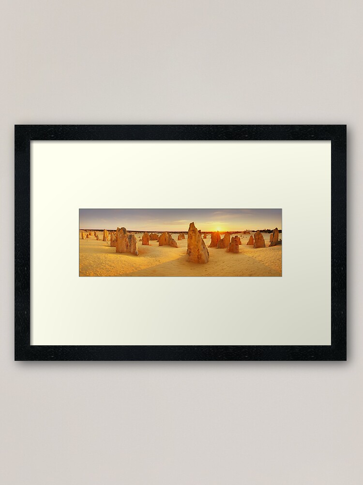 Thumbnail 2 of 7, Framed Art Print, The Pinnacles, Nambung National Park, Western Australia designed and sold by Michael Boniwell.
