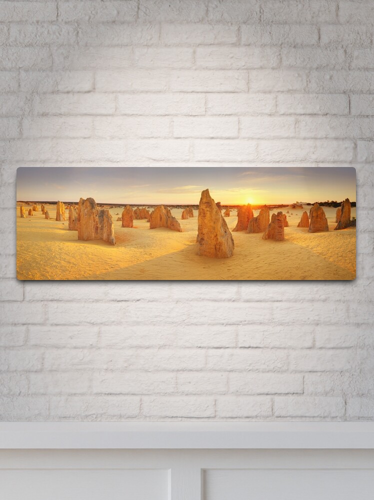 Thumbnail 2 of 4, Metal Print, The Pinnacles, Nambung National Park, Western Australia designed and sold by Michael Boniwell.