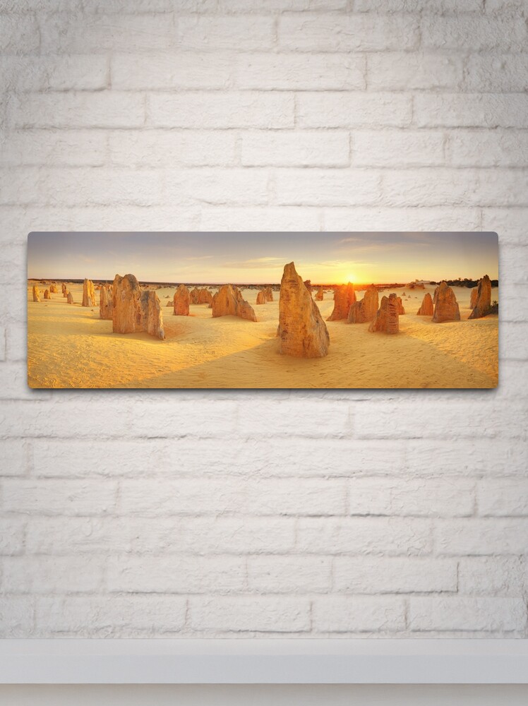 Thumbnail 2 of 4, Metal Print, The Pinnacles, Nambung National Park, Western Australia designed and sold by Michael Boniwell.