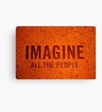 Imagine all the people Canvas Print
