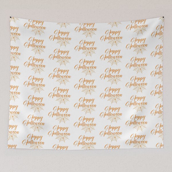 Item preview, Happy Halloween- Orange on White designed and sold by haileyprainito.