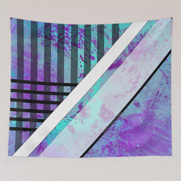 Item preview, Splattered Paints Light Blue Purples Plaid FashionWear Design  designed and sold by Shan Shankaran.