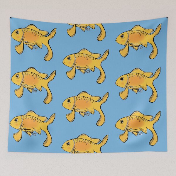 Item preview, Fancy Goldfish Wearing Pearls designed and sold by Otter-Grotto.