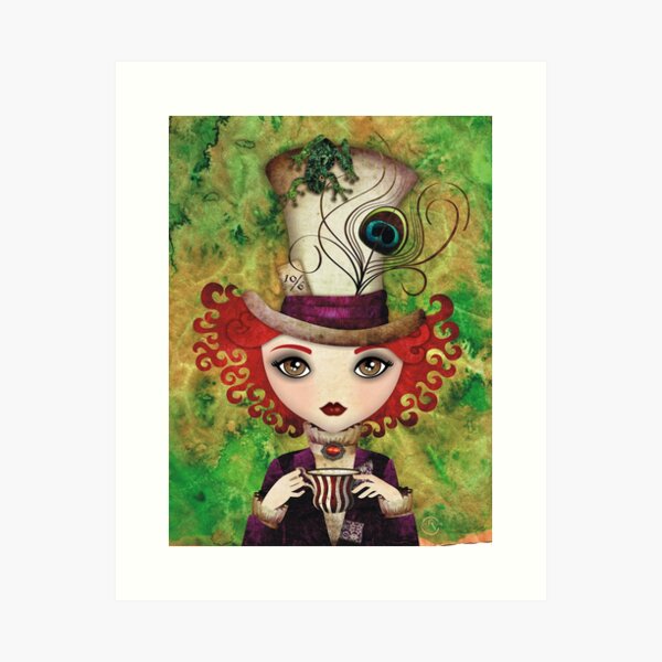 Lady Hatter Art Print