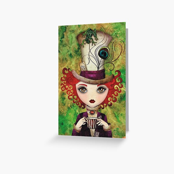 Lady Hatter Greeting Card