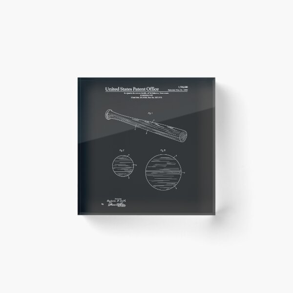 Artikelvorschau, Baseballschläger Patent - Schwarz entworfen und verkauft von FinlayMcNevin.