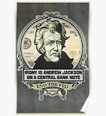 Irony Is Jackson on a Central Bank Note Poster