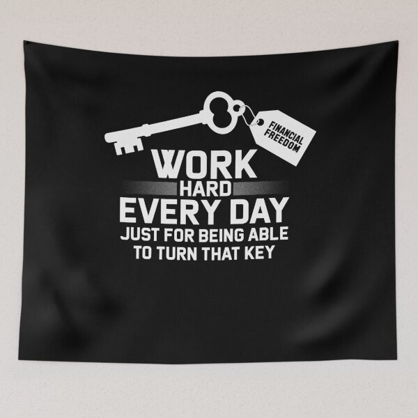 Item preview, Hard working hustle entrepreneurs motivating financial freedom designed and sold by Levin-Wirp.