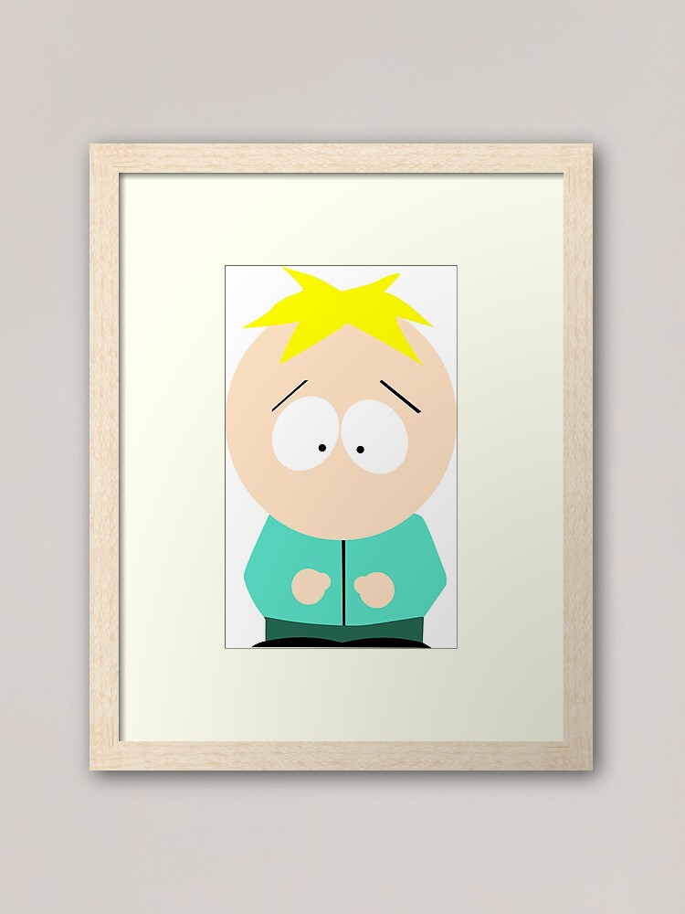 Nervous Butters - South Park - Funny Character Framed Art Print