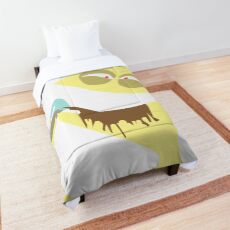 Cheese Drinking Milk - Fosters Home For Imaginary Friends - Funny Character Comforter