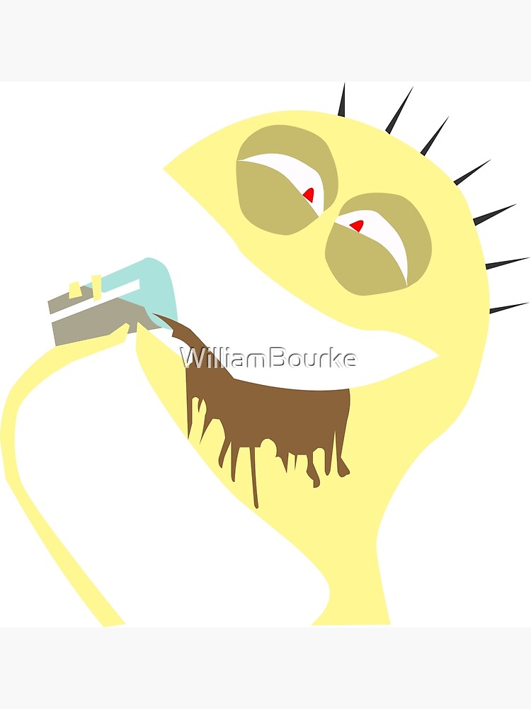 Cheese Drinking Milk Fosters Home For Imaginary Friends Funny Character Greeting Card By Williambourke Redbubble