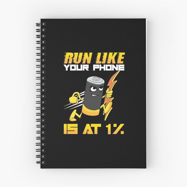 Item preview, Funny Run Like Your Phone Is At 1% Sprinting Pun designed and sold by perfectpresents.