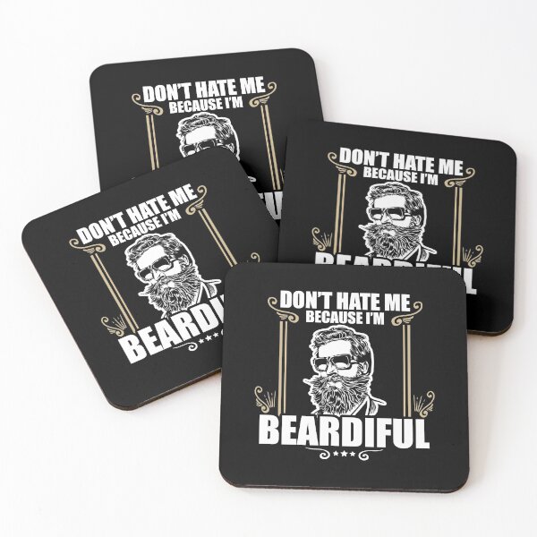 Item preview, Funny Don't Hate Me Because I'm Beardiful Bearded designed and sold by perfectpresents.