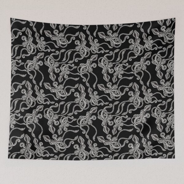 Item preview, Monster Squid on Black designed and sold by sifis.
