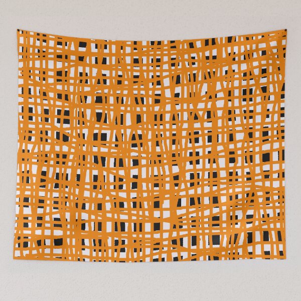 Item preview, Orange Cross Hatch Weave Pattern.  designed and sold by DeStract.