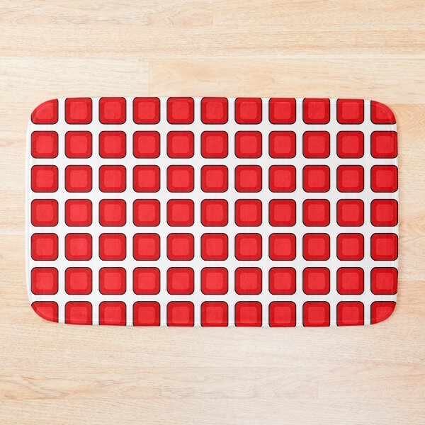 Item preview, Seeing Spots Red & White Cube Grid Illusion designed and sold by EvePenman.