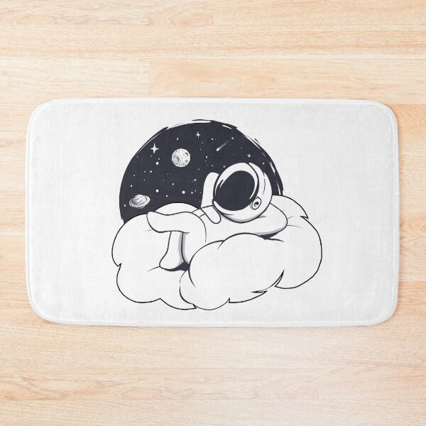 Item preview, Cute Astronaut Lying On Cloud Illustration | Stargazer | Star Gazing designed and sold by TheHappySloths.