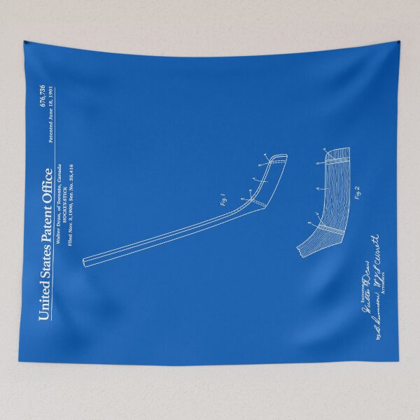 Artikelvorschau, Hockeyschläger Patent - Blueprint entworfen und verkauft von FinlayMcNevin.