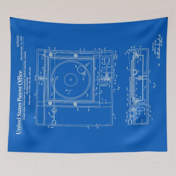 Item preview, Record Player Patent - Blueprint designed and sold by FinlayMcNevin.