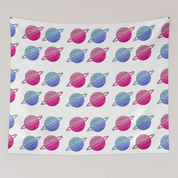 Item preview, Saturn Times Four in Pink and Blue designed and sold by Starzology.