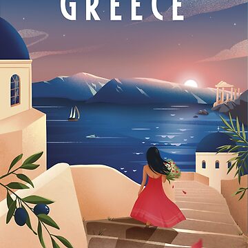 Artwork thumbnail, Discover Greece (evening) by anniko-story