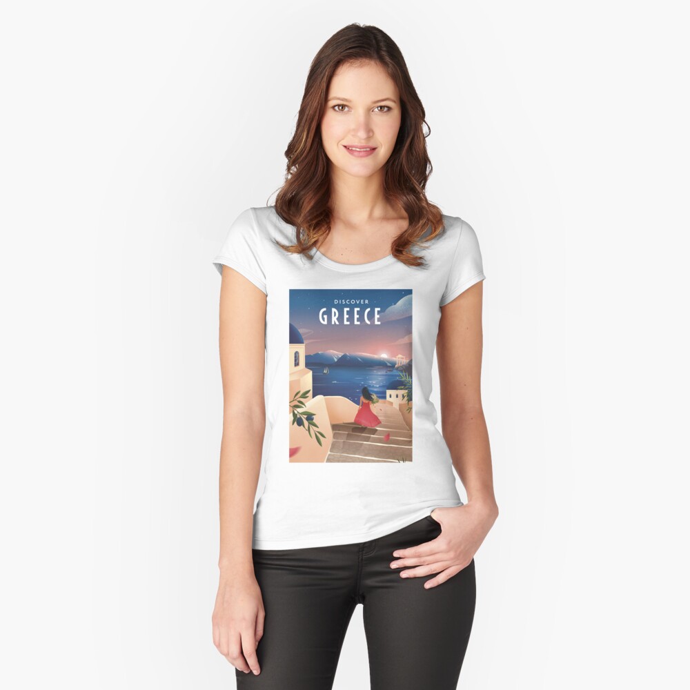 Item preview, Fitted Scoop T-Shirt designed and sold by anniko-story.