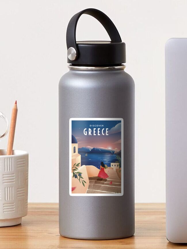 Thumbnail 1 of 3, Sticker, Discover Greece (evening) designed and sold by anniko-story.
