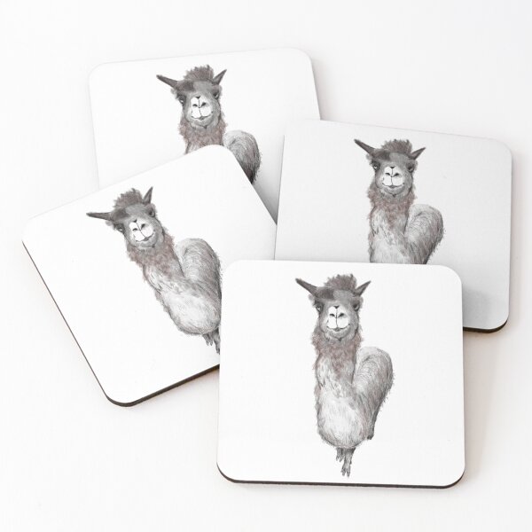 Item preview, Alpaca Stare Down designed and sold by Bellamaree.