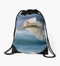 Night Flight Drawstring Bag