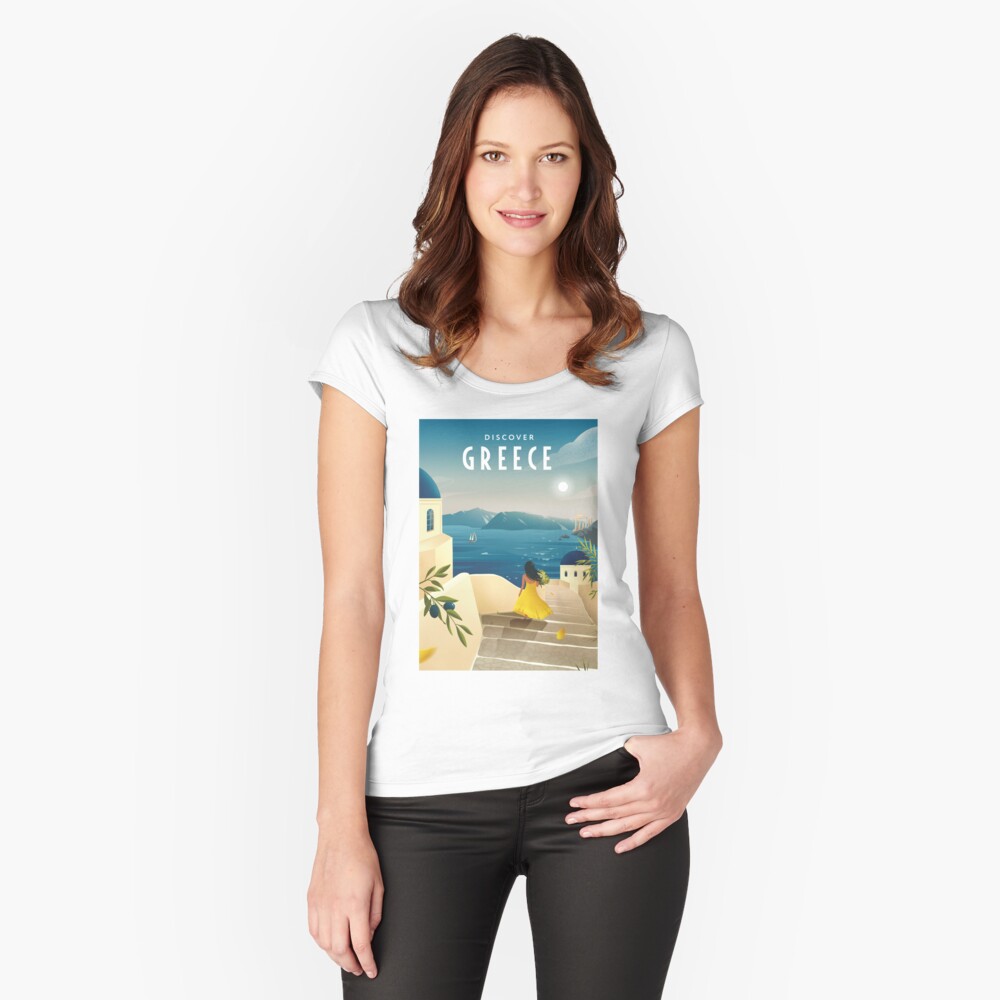 Item preview, Fitted Scoop T-Shirt designed and sold by anniko-story.