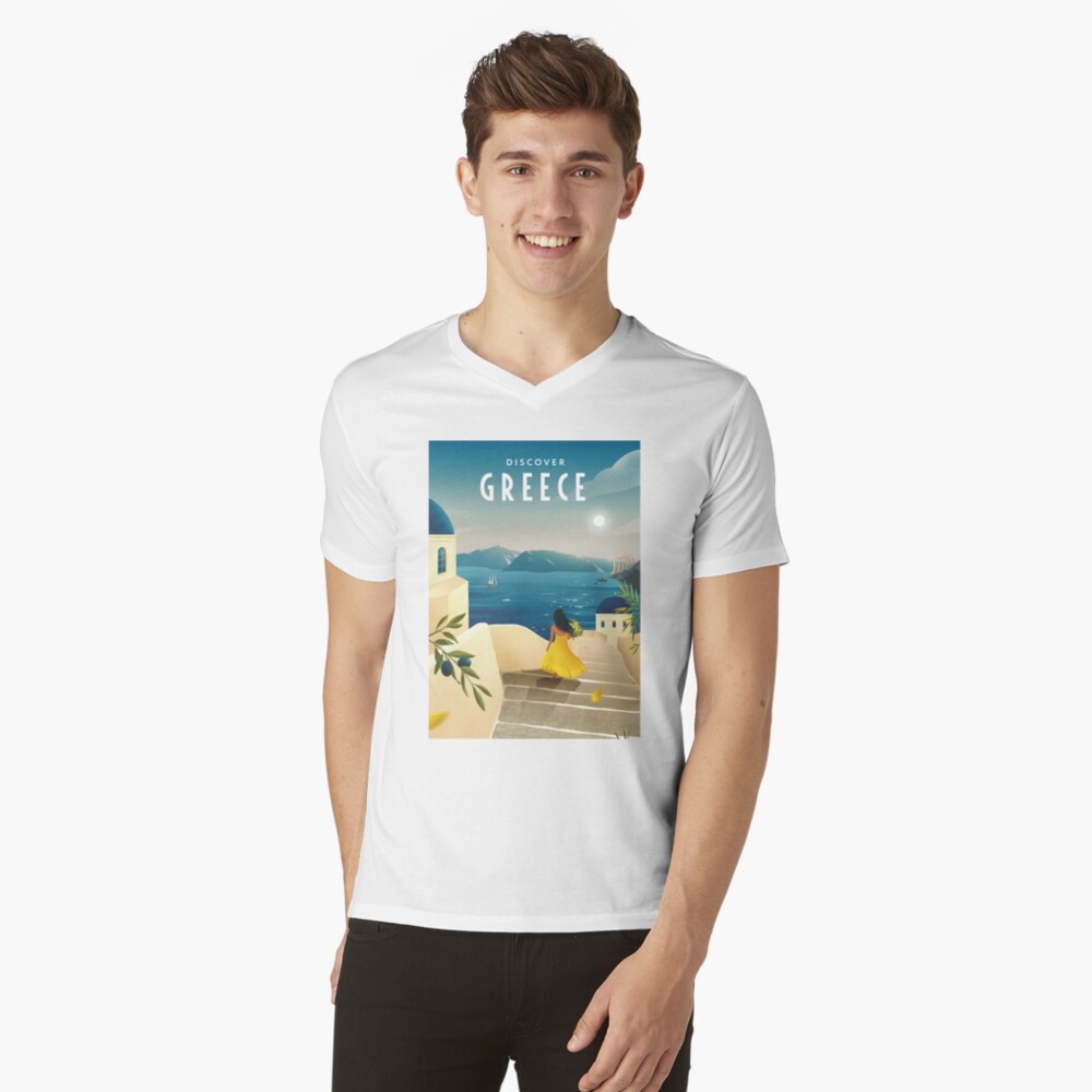 Item preview, V-Neck T-Shirt designed and sold by anniko-story.