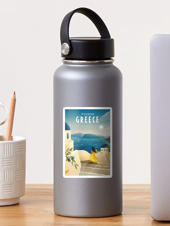 Thumbnail 1 of 3, Sticker, Discover Greeece (morning) designed and sold by anniko-story.