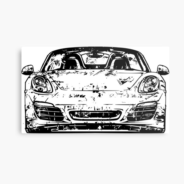 Porsche 981 Boxster Spyder Metal Print By Ricoliu Redbubble