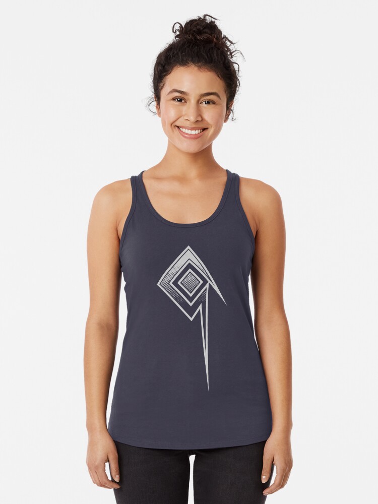 Thumbnail 1 von 3, Racerback Tank Top, Ghimigan Logo Light designt und verkauft von stefankheider.