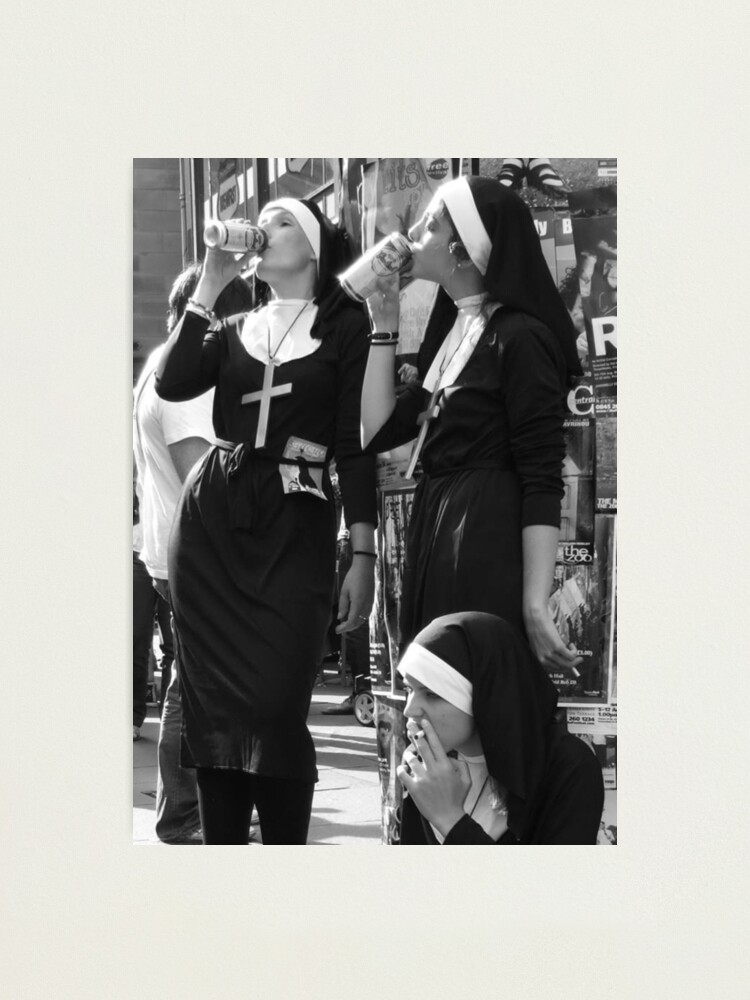 Alternate view of Nuns Drinking Photographic Print